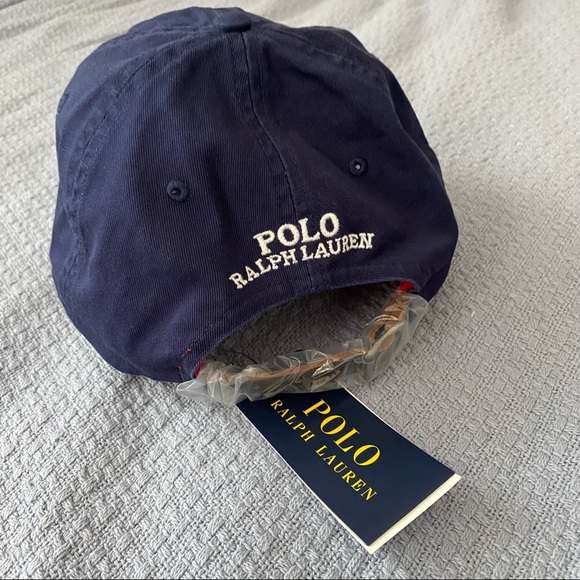 Polo Ralph Lauren Bear Baseball Cap Hat - Navy NEW - Picture 7 of 8